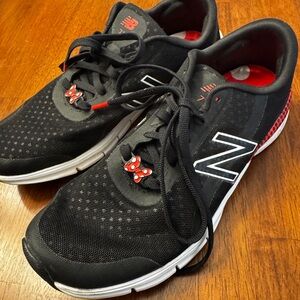 New Balance Black and Red women's Disney Athletic Running Shoes